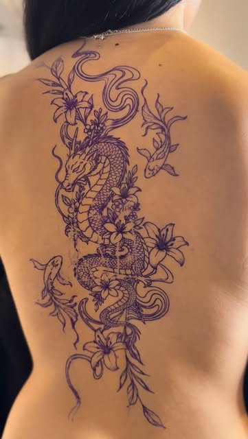 Fine line floral realism tattoo by Lua at Yes Electric Tattoo Toronto