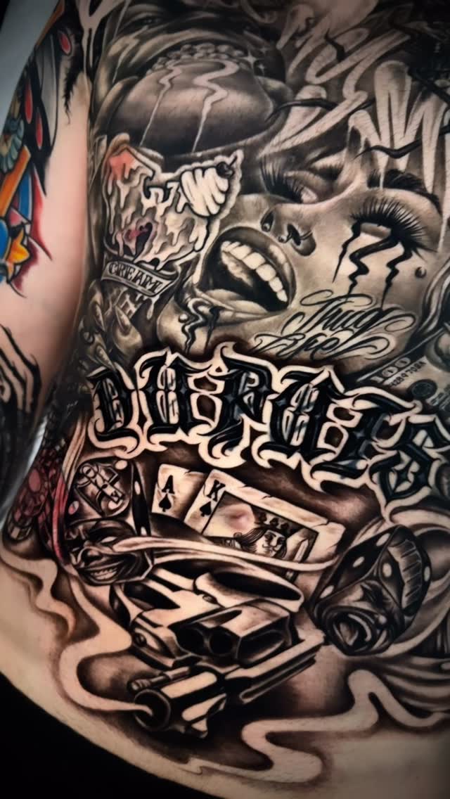 Lettering & Script tattoo artist work by Classy at Yes Electric Tattoo Toronto