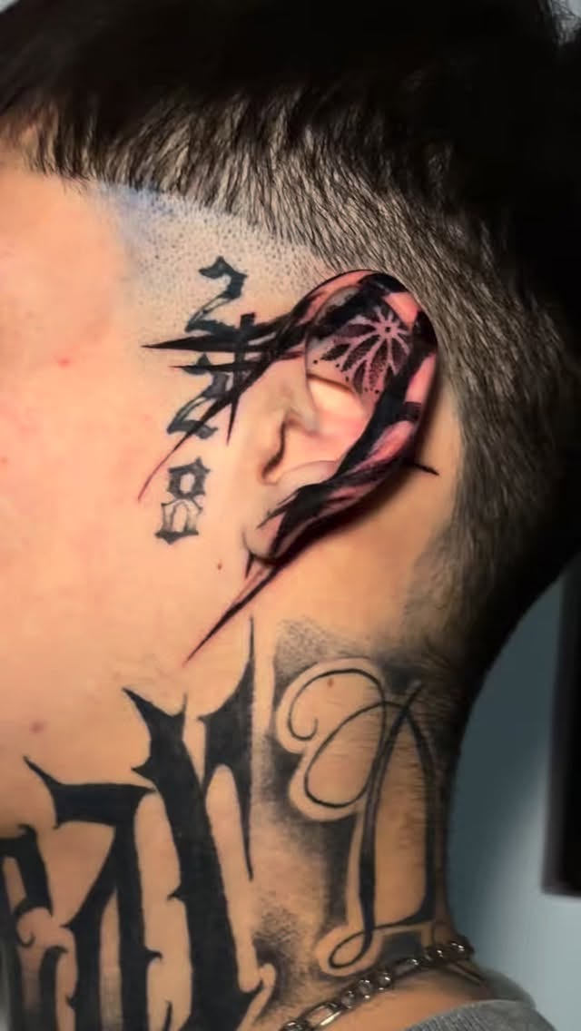 Dark Blackwork tattoo artist work by Yæ at Yes Electric Tattoo Toronto