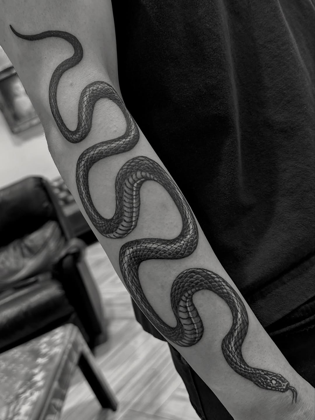 Illustrative Blackwork tattoo artist work by Jessie · Ink of Dawn at Yes Electric Tattoo Toronto
